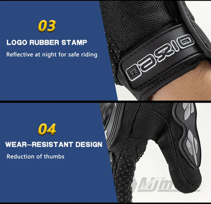 Warm Winter Windproof Waterproof Touch Screen Gloves by BikerZoneZ, black with logo strap on Tampa Home & Garden Store