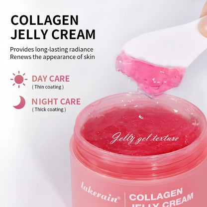 Collagen jelly cream in a pink jar with jelly texture anti-aging skincare Silcy Skin on Tampa Home & Garden Store