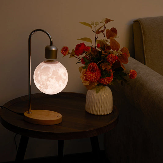 Floating Moon Lamp Magnetic Levitating LED Night Light Zero Gravity Desk Decor - Tampa Home & Garden Store
