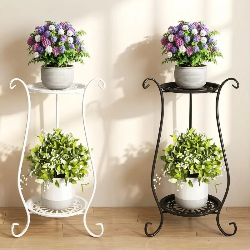 European Metal Flower Stand for Home Garden