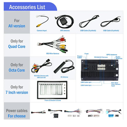 UpTrend Deals black car touch screen display with wireless CarPlay & Android Auto 7/9/10 accessory kit on Tampa Home & Garden Store