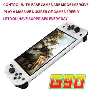 G90 Handheld Game Console UpTrend Deals, white 7-inch arcade device with 64GB storage on Tampa Home & Garden Store