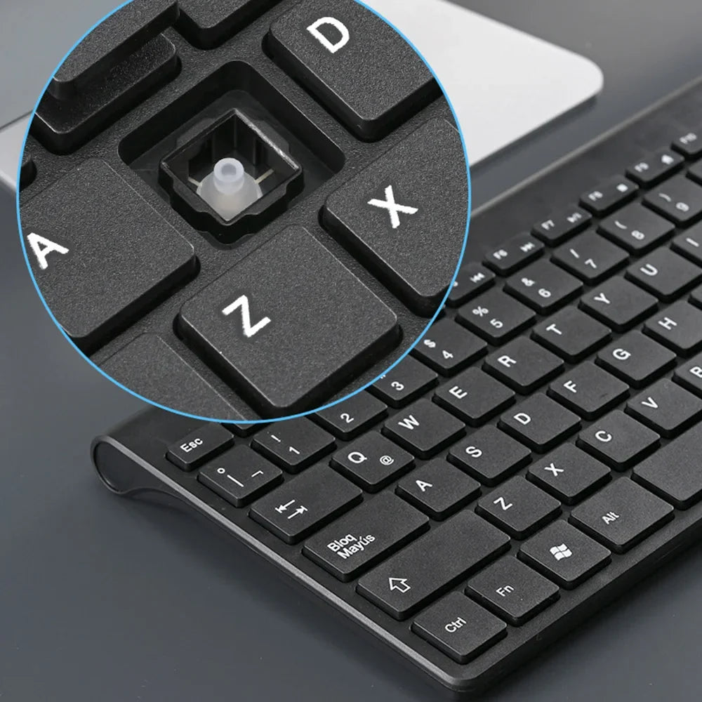 Black wireless 78-key gaming keyboard with a close-up of a missing keycap and switch on Tampa Home & Garden Store