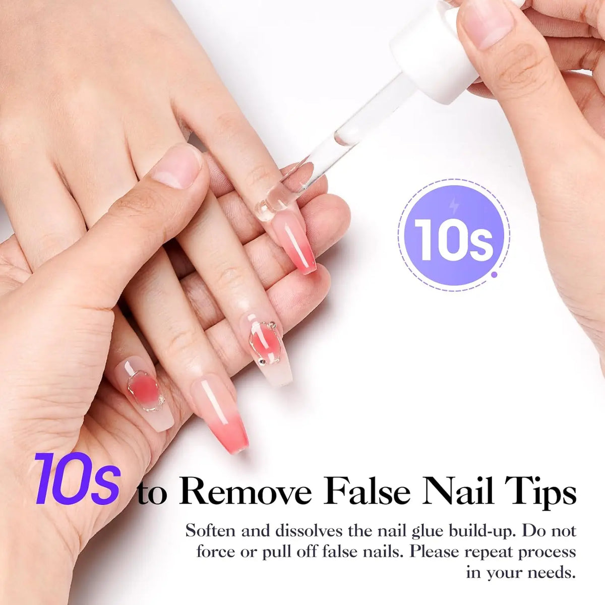 GELLEN Nail Glue Remover 40ml Silcy Skin gentle odorless debonder for UV gel false nails on Tampa Home & Garden Store