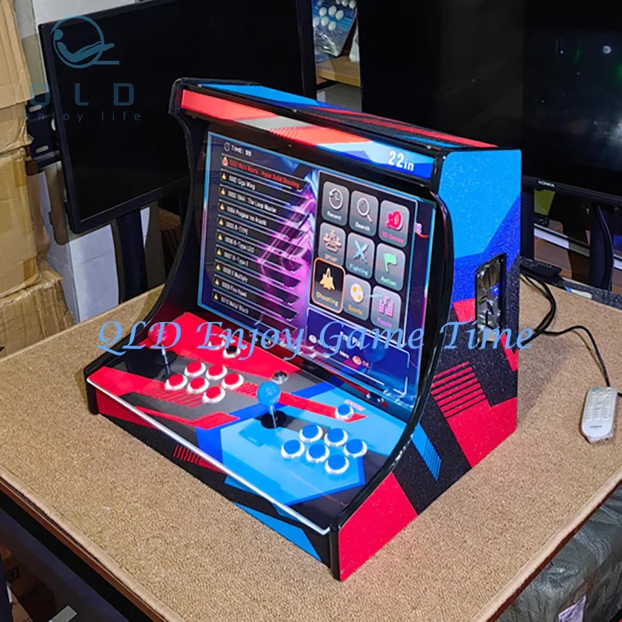 22in LCD bartop arcade with SAGA Pandora DX 26800-in-1, 2-player joystick, coin, red art on Tampa Home & Garden Store