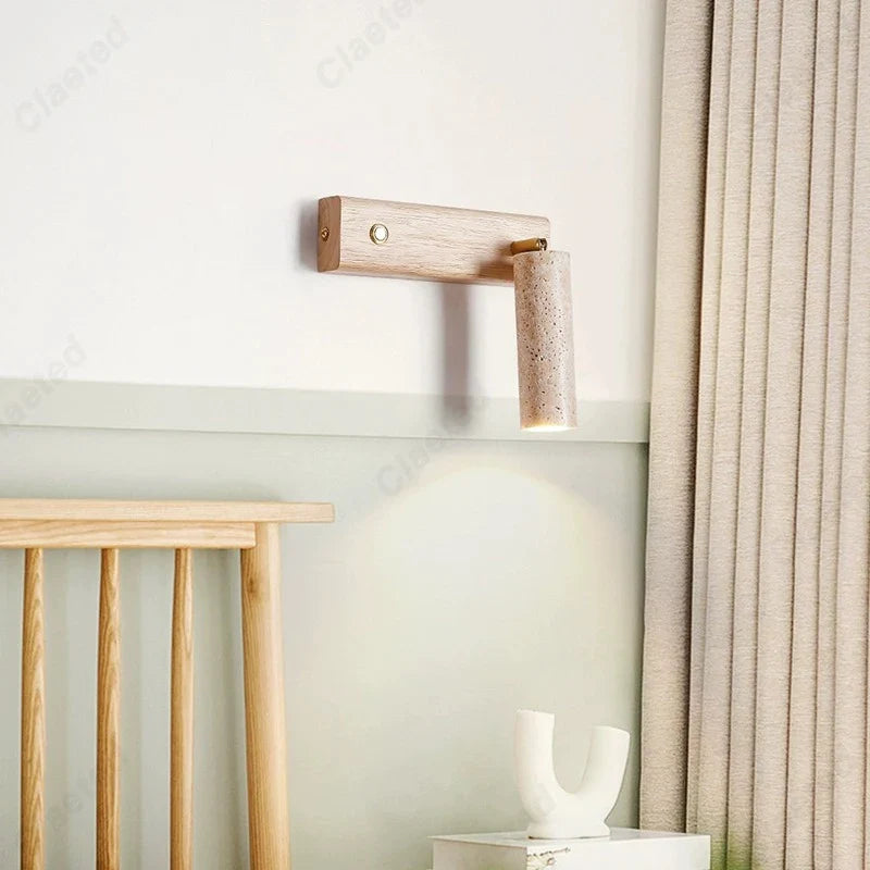 Wall lamp Perfecsy LED yellow cave stone with switch, adjustable angle on Tampa Home & Garden Store