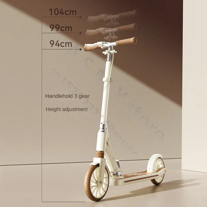 Foldable kick scooter for kids and adults, white, adjustable height, UpTrend Deals on Tampa Home & Garden Store