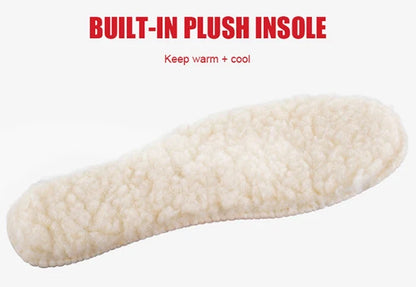 Snow boot insole with built-in plush lining, cream color on Tampa Home & Garden Store