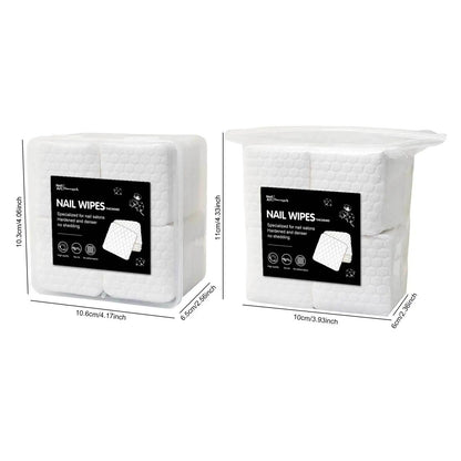 Silcy Skin nail wipes 200/500pcs, white quilted lint-free remover pads in plastic cases, 2 boxes on Tampa Home & Garden Store