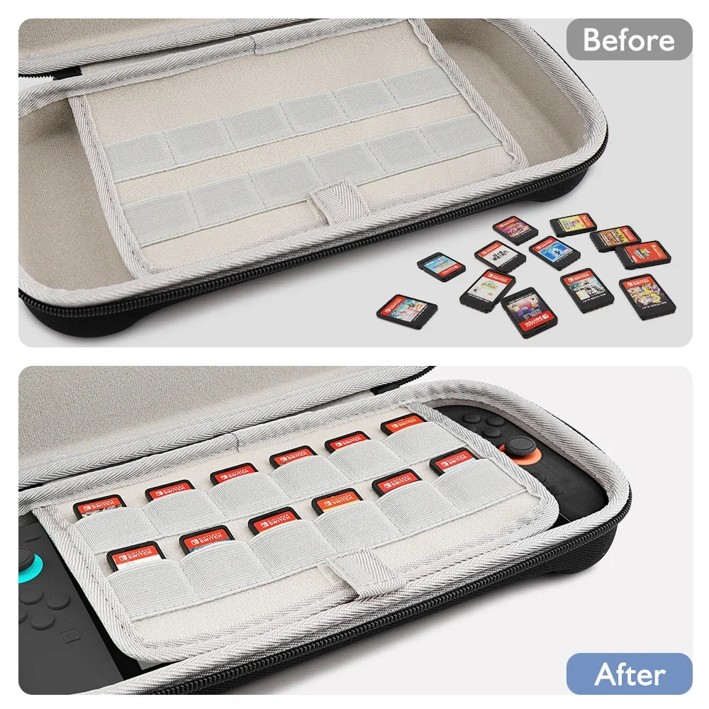 Slim Travel Case for Switch 2 (2025) by FLIPSTYLEZLLC padded shell with elastic slots on Tampa Home & Garden Store