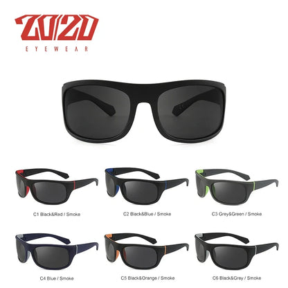 Polarized Sunglasses BikerZoneZ, black frame gray lenses, UV400, 7 color variants on Tampa Home & Garden Store