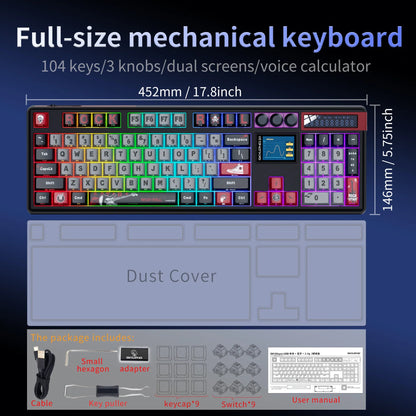 SKYLOONG GK104 Pro wireless mechanical keyboard with RGB backlit keys by FLIPSTYLEZLLC on Tampa Home & Garden Store