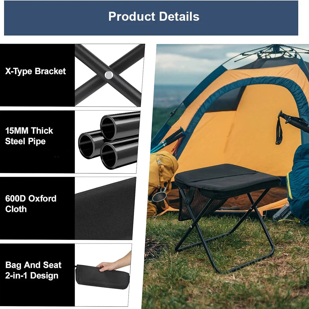 Lightweight Camping Folding Stool and Sack