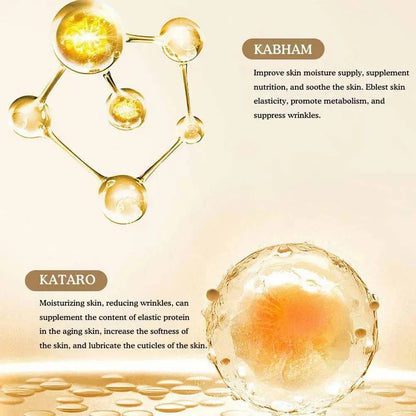 Ginseng Face Serum Silcy Skin anti-aging serum with golden oil molecules and amber sphere 120ml on Tampa Home & Garden Store
