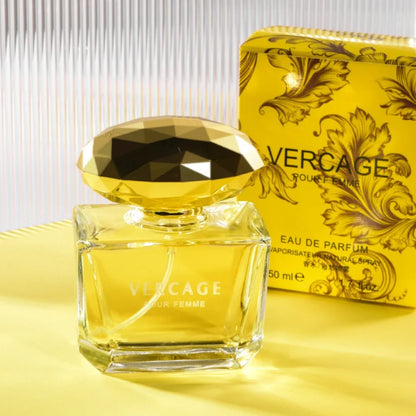 Silcy Skin Osmanthus Peony Pomegranate perfume in a crystal-cap bottle with yellow liquid on Tampa Home & Garden Store