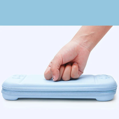 Switch Lite 3-in-1 portable hard carrying case in light blue with zipper on Tampa Home & Garden Store