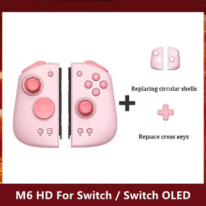 MOBAPAD M6 HD Gemini 2 pink gamepad Joypad pair with left/right grip handles for Switch on Tampa Home & Garden Store