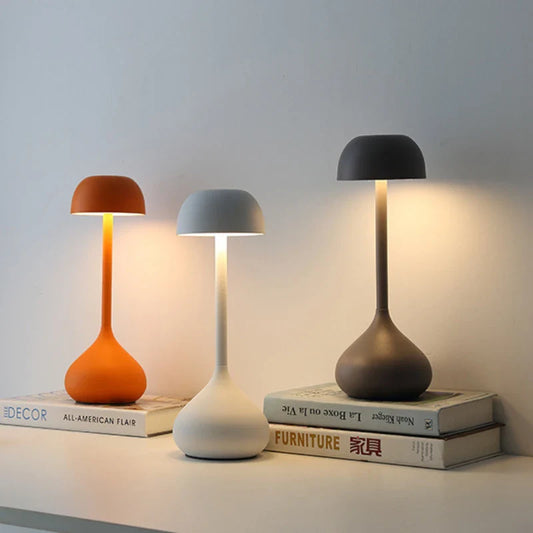 Touch Dimmable Mushroom Table Lamp | Portable Rechargeable Desk Night Light - Tampa Home & Garden Store
