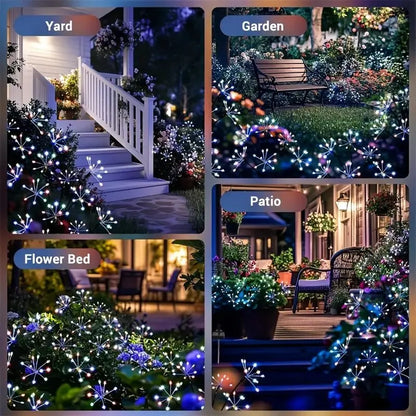 Perfecsy 1pc Solar LED Firework Garden Light for yard walkway garden patio and flower bed on Tampa Home & Garden Store
