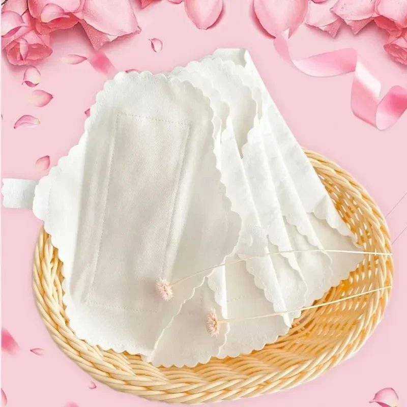 Silcy Skin 3pc white reusable panty liners, thin cotton sanitary pads, leakproof washables on Tampa Home & Garden Store
