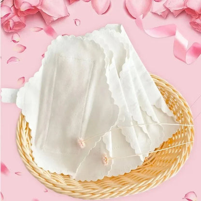 Silcy Skin 3pc white reusable panty liners, thin cotton sanitary pads, leakproof washables on Tampa Home & Garden Store