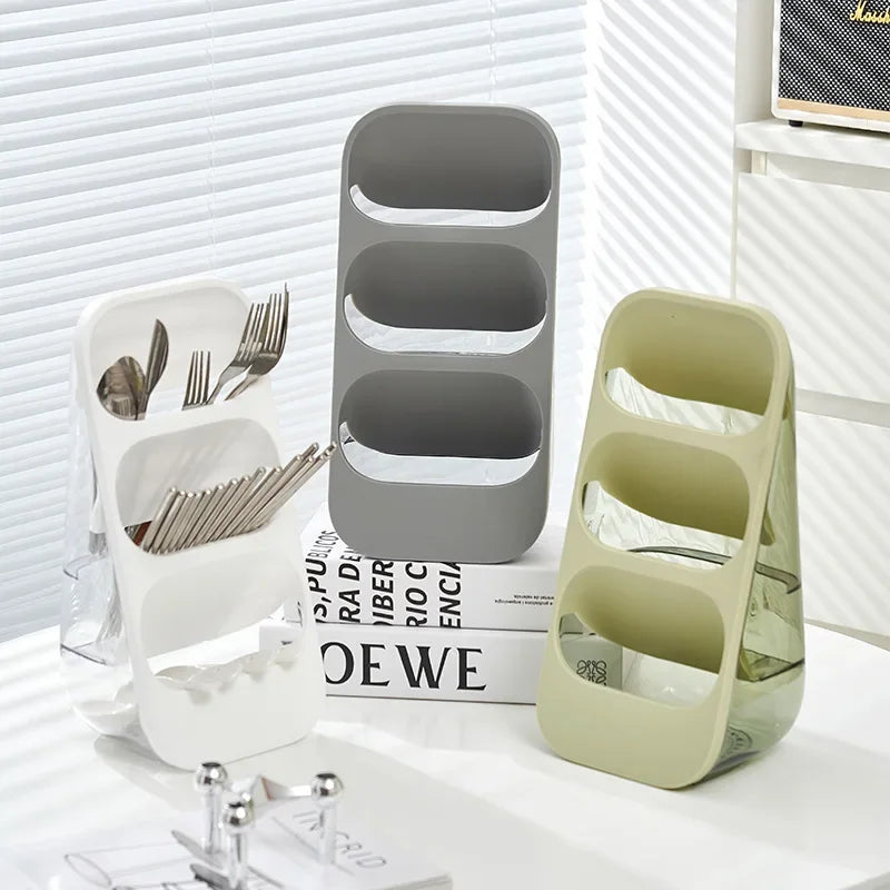 3-Tier Cutlery Rack - Kitchen Utensil Organizer