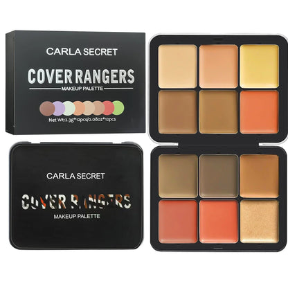 12-color iron-box makeup palette by Silcy Skin in a black tin on Tampa Home & Garden Store