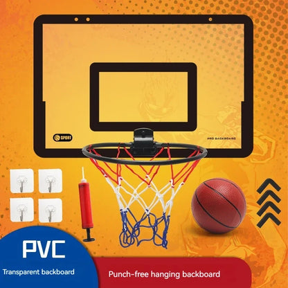 FLIPSTYLEZLLC portable foldable indoor basketball hoop toy set with PVC transparent backboard on Tampa Home & Garden Store