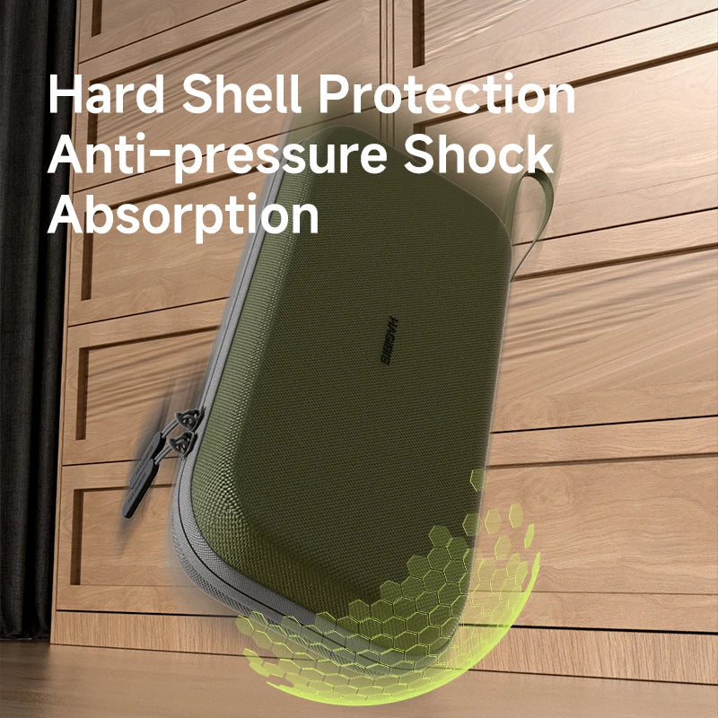 Hagibis Switch 2 hard shell carrying case olive green with zipper, holds 10 cartridges on Tampa Home & Garden Store