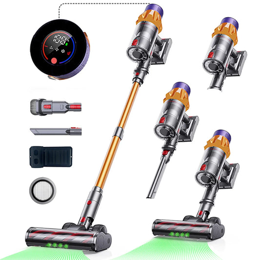 550W Cordless Vacuum Cleaner 45000Pa Powerful Brushless Motor Handheld Home - Tampa Home & Garden Store