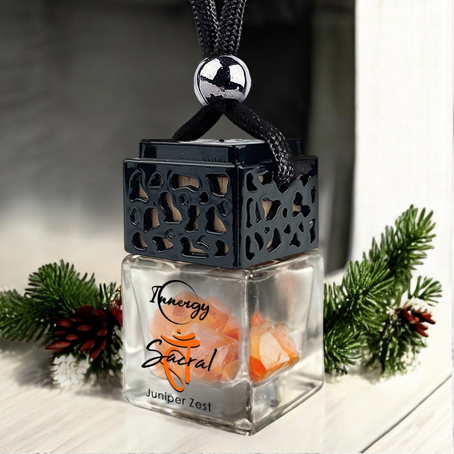 Sacral Chakra Crystal-Enhanced Oil Diffuser, Car Air Freshener, 8ml - Tampa Home & Garden Store