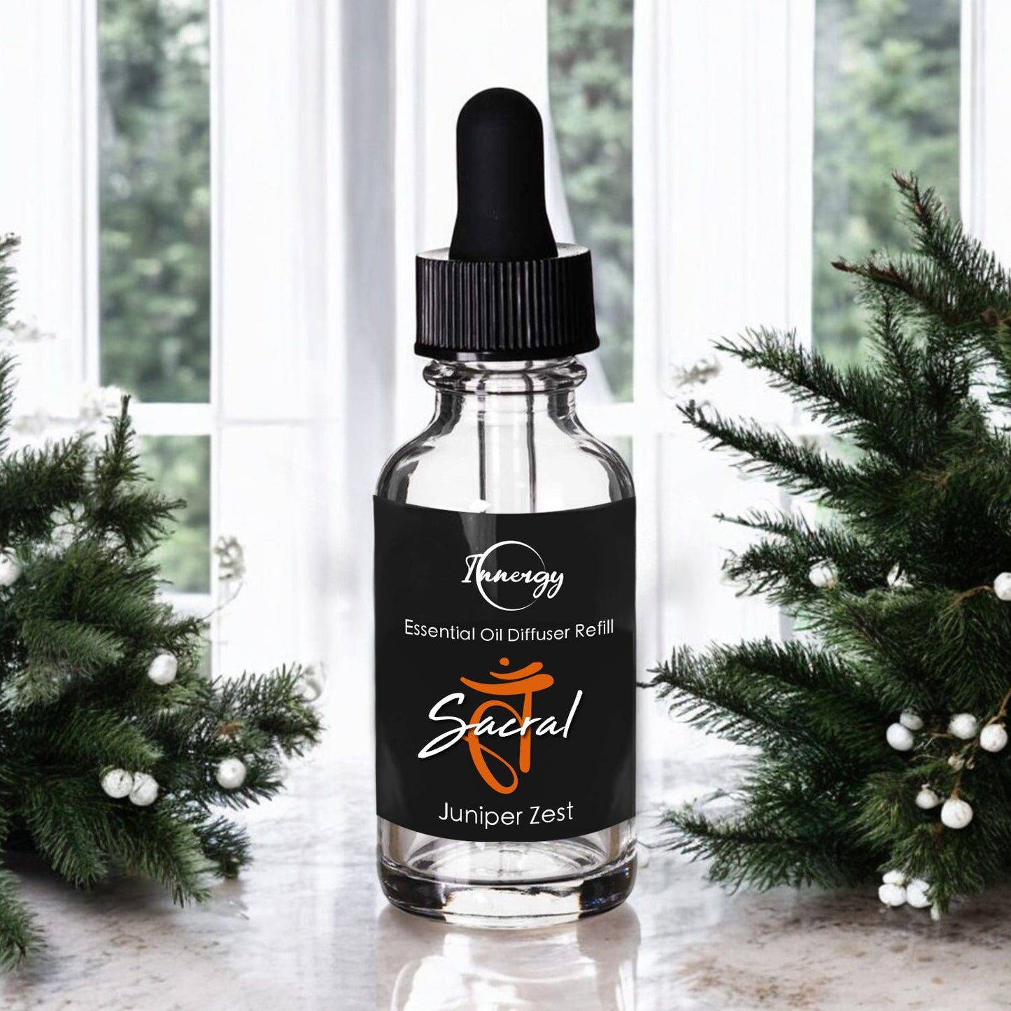 Sacral Chakra Crystal-Enhanced Oil Diffuser, Car Air Freshener, 8ml - Tampa Home & Garden Store
