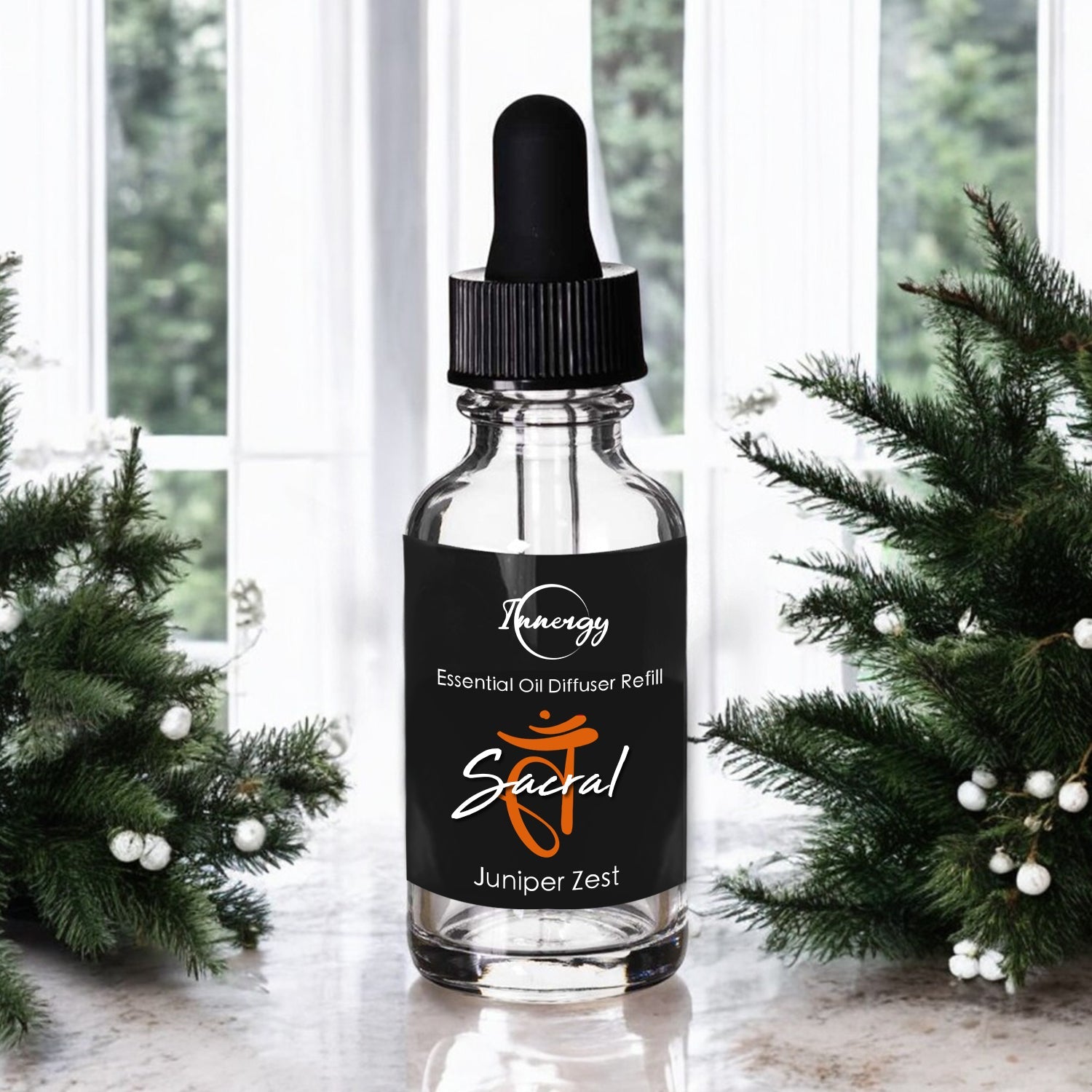 Sacral Chakra Crystal-Enhanced Oil Diffuser, Car Air Freshener, 8ml - Tampa Home & Garden Store