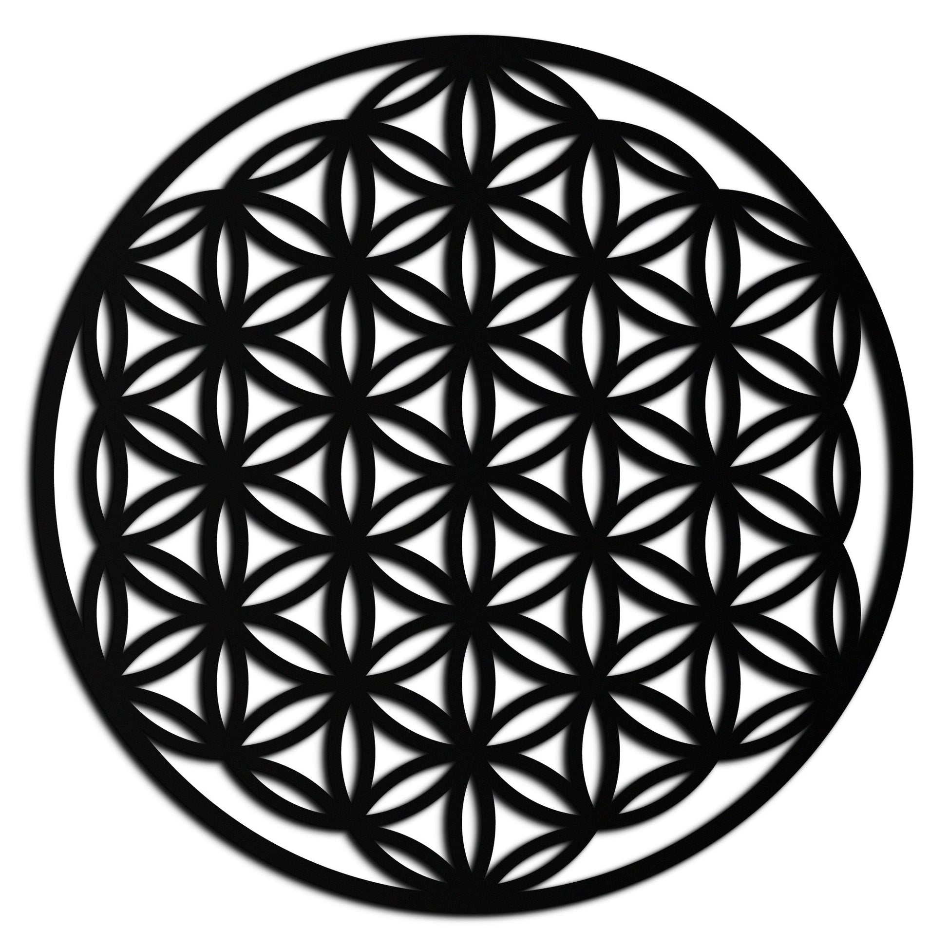 Sacred Geometry Metal Wall Art - Flower of Life Design - KAF158 - Tampa Home & Garden Store