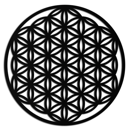 Sacred Geometry Metal Wall Art - Flower of Life Design - KAF158 - Tampa Home & Garden Store