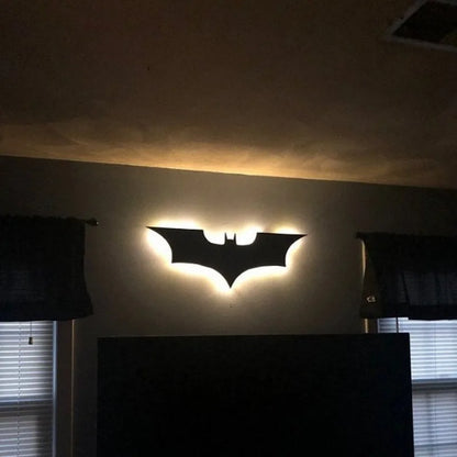 ZK50 Color Changing LED Night Light Bat Wing Wall Lamp Remote Bedside Ambient Light