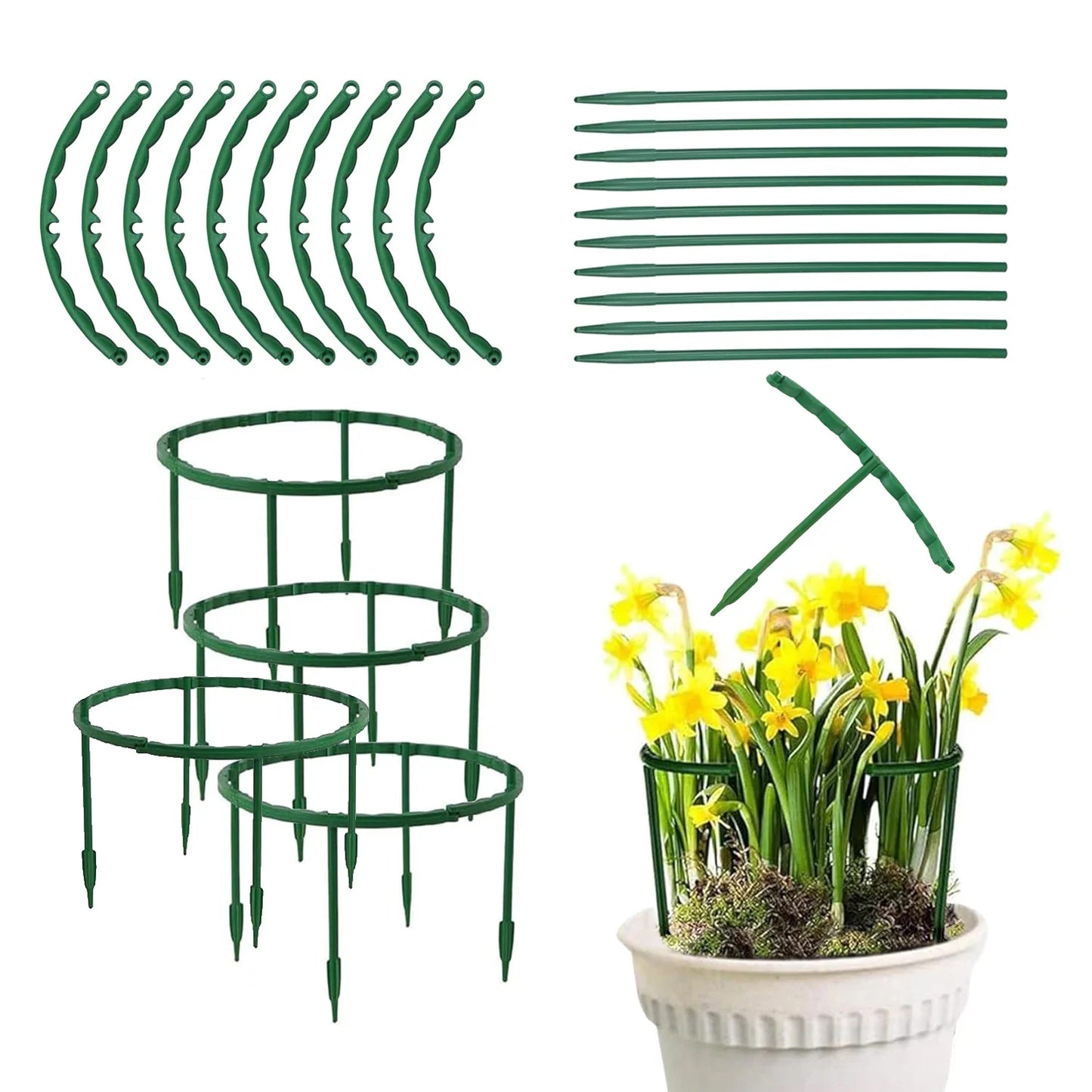 Plastic Plant Support Stakes and Rods For Garden