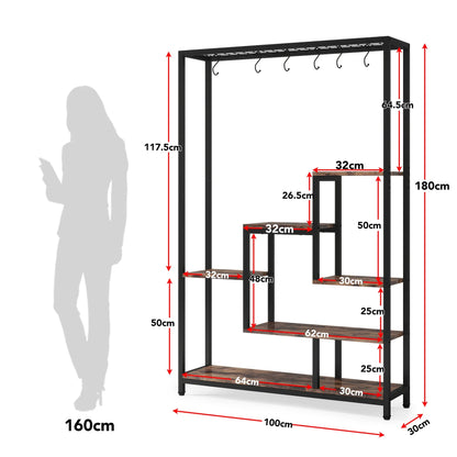 5 Tier Indoor Plant Stand and Large Shelves