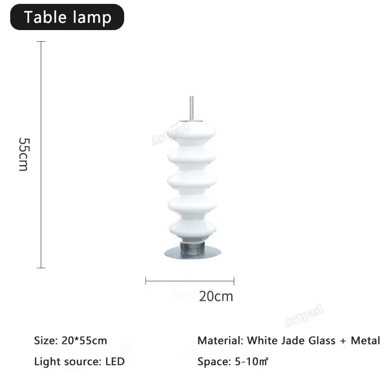 DecorBites Gourd Glass Floor Lamp Nordic