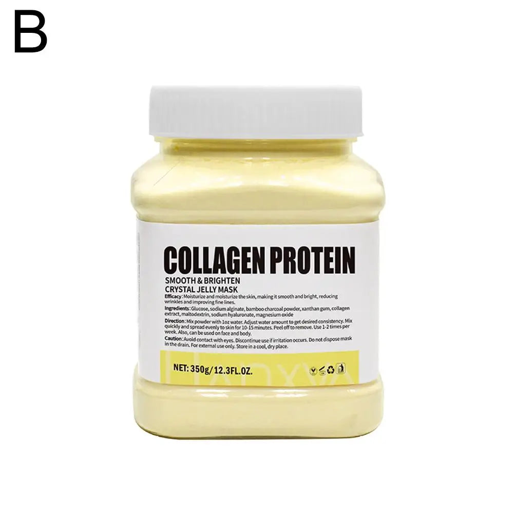 Collagen protein jelly mask by Silcy Skin in a pale yellow hydro jelly jar with white lid on Tampa Home & Garden Store