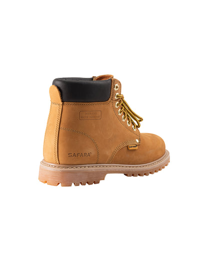 Safara Premium Wheat Nubuck 6" Water Resistant Work Boots [R6611] - Tampa Home & Garden Store