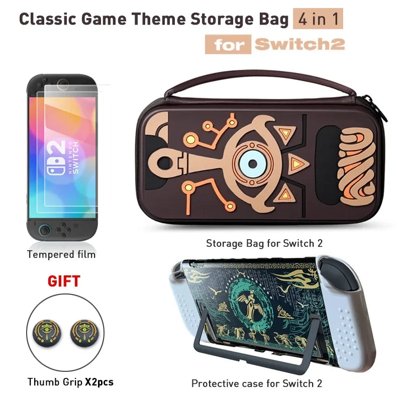 Storage bag for Switch 2 by FLIPSTYLEZLLC with brown hard shell on Tampa Home & Garden Store