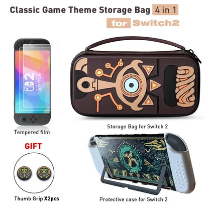 Storage bag for Switch 2 by FLIPSTYLEZLLC with brown hard shell on Tampa Home & Garden Store