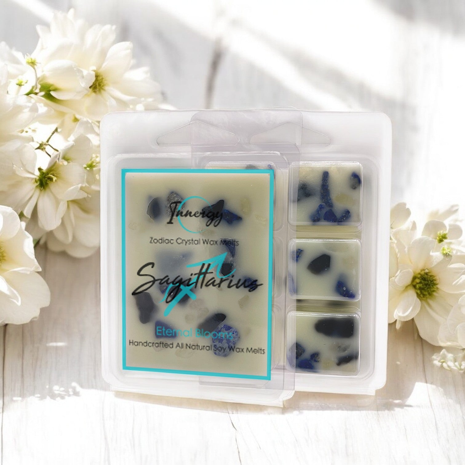 Sagittarius Zodiac Crystal-Enhanced Premium Coconut-Soy Wax Melts - Tampa Home & Garden Store