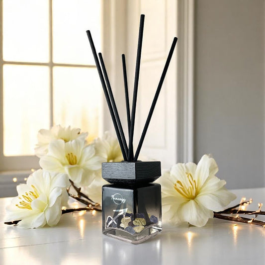 Sagittarius Zodiac Crystal-Enhanced Reed Oil Diffuser, Eternal Blooms Scent, 100ml - Tampa Home & Garden Store