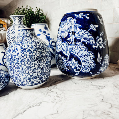 Samira Blue Vases - Tampa Home & Garden Store