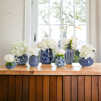Samira Blue Vases - Tampa Home & Garden Store