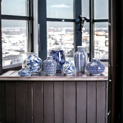 Samira Blue Vases - Tampa Home & Garden Store