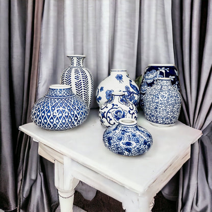 Samira Blue Vases - Tampa Home & Garden Store