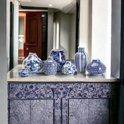 Samira Blue Vases - Tampa Home & Garden Store